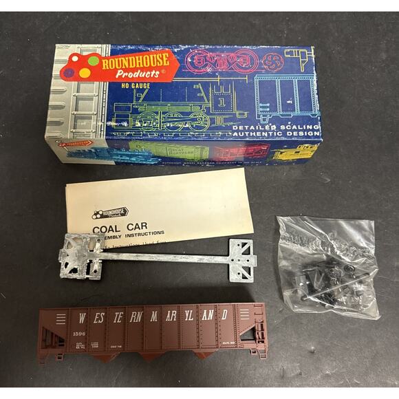 Roundhouse Products HO Gauge 3-Bay Hopper Kit 1486 Western Maryland Unassembled - Picture 2 of 3